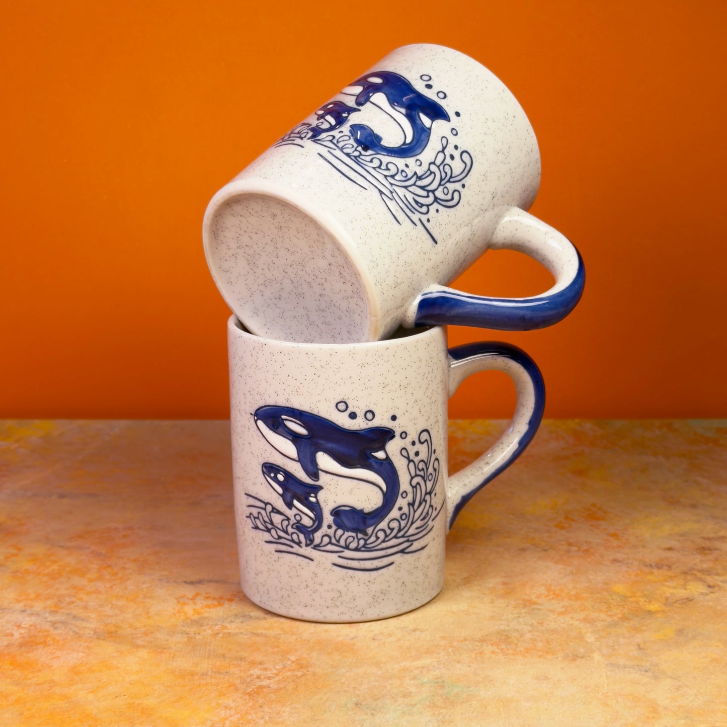 1970s Japanese Whale Mugs