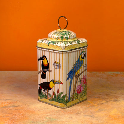 1970s Bird Cage Tin