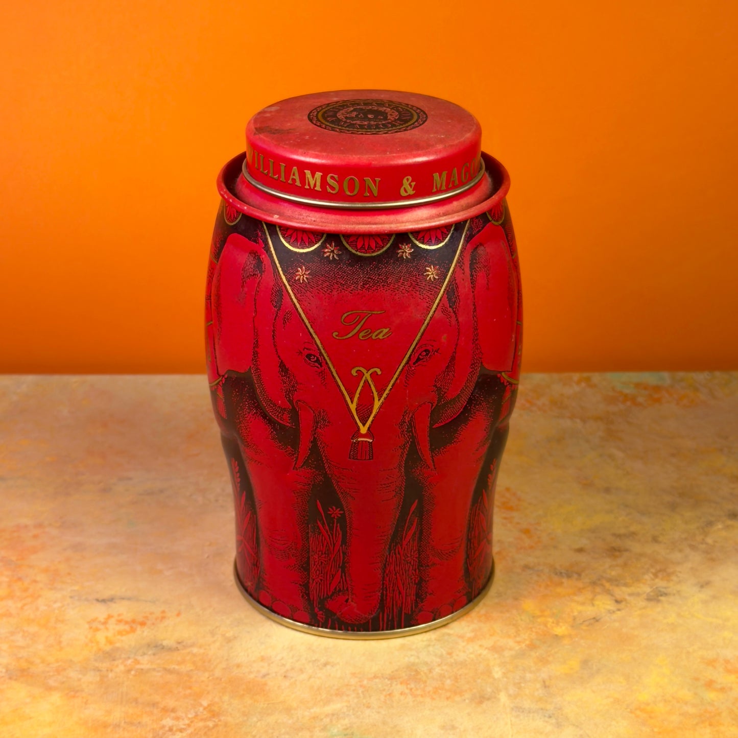 Large Elephant Tea Tin