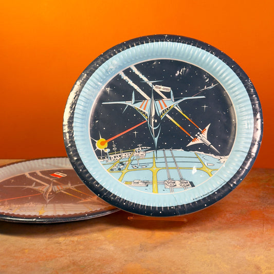 70's Futura Paper Plates - Space Design