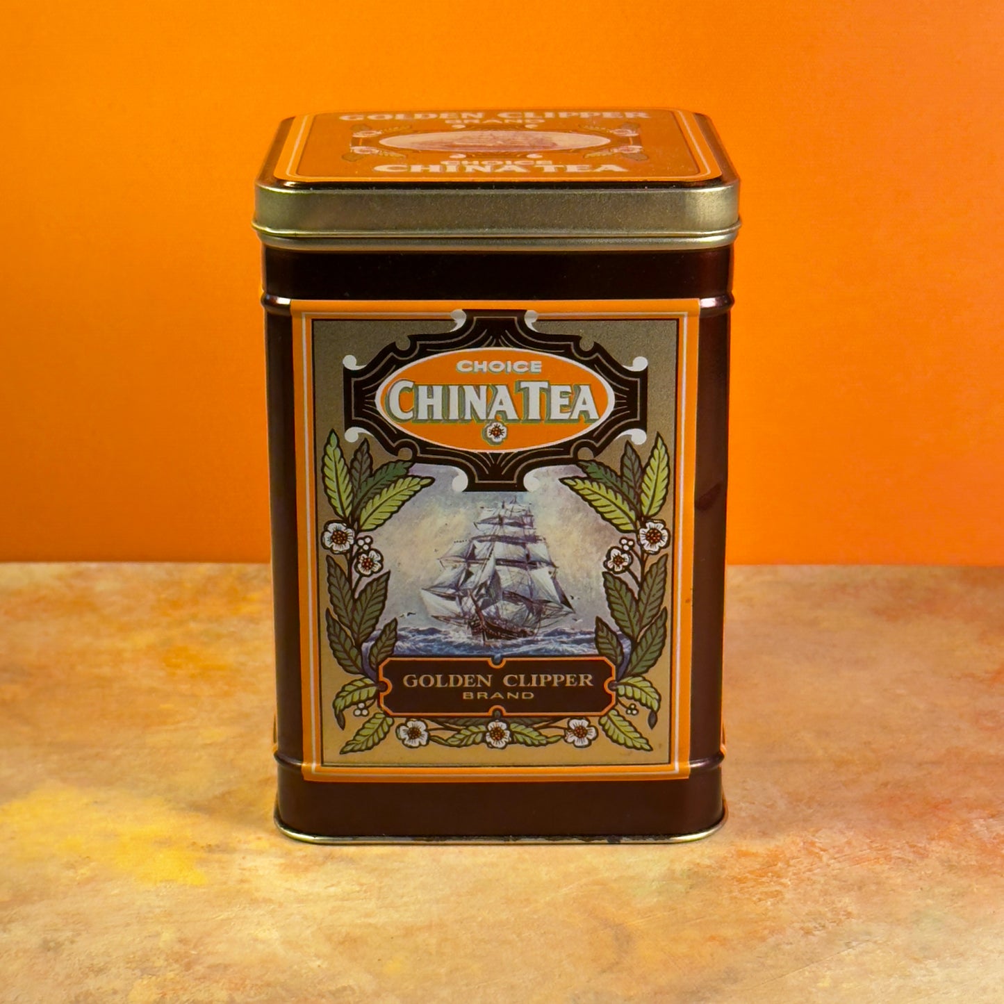 Golden Clipper Tea Tin