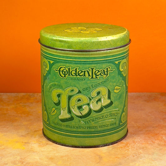 Golden Leaf Tea Tin