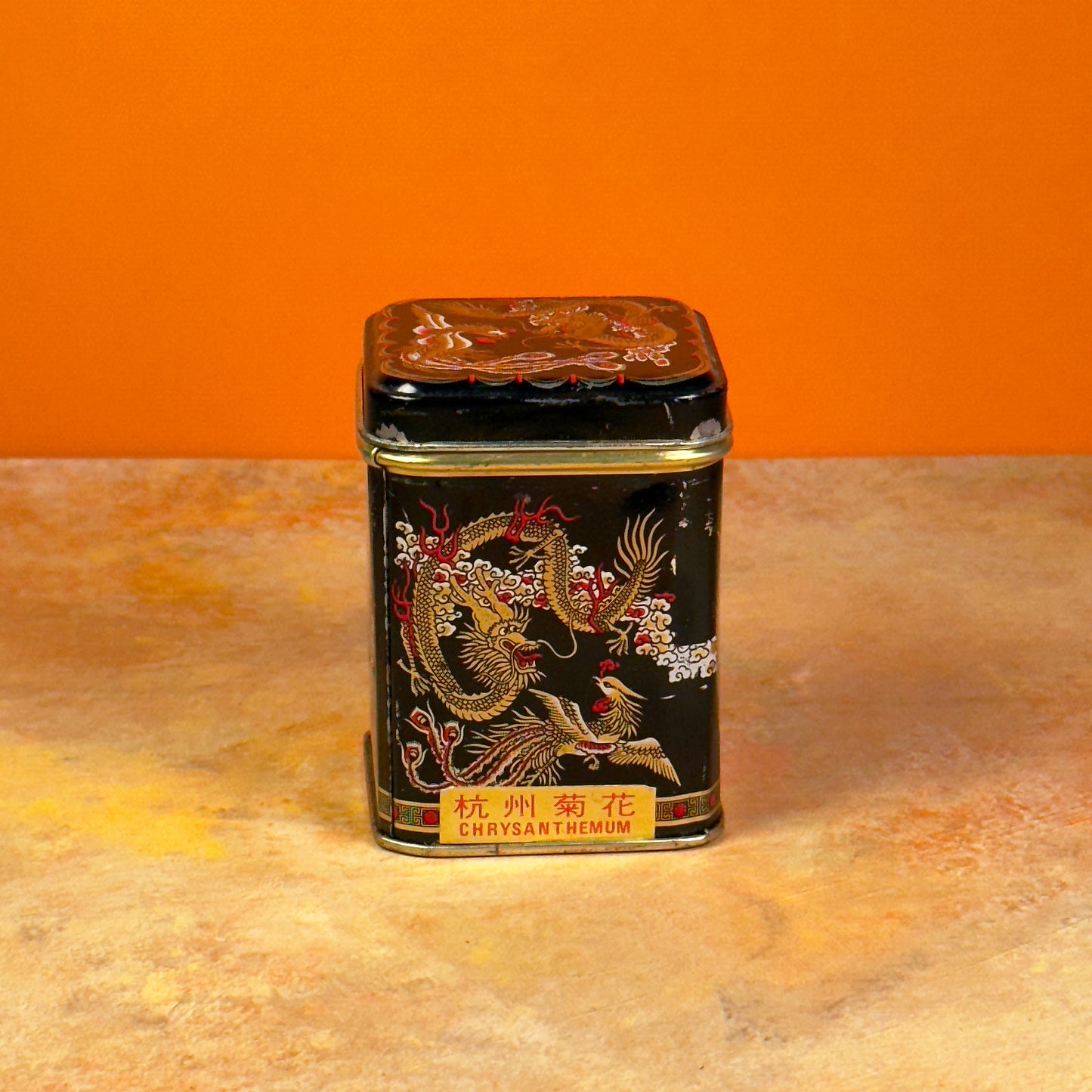 Small Chinese Dragon Tea Tin