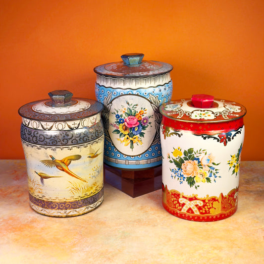 Large Biscuit Tin Trio