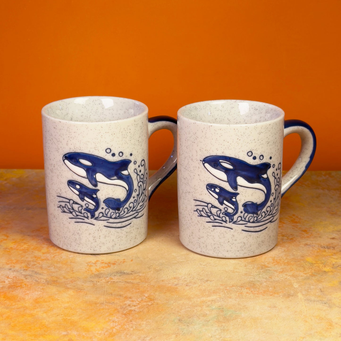 1970s Japanese Whale Mugs
